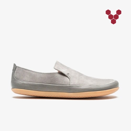 Vivobarefoot Opanka Womens Slip On Shoes Grey UK XVJS